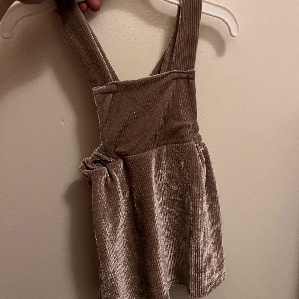 Toddler velvet swing dress